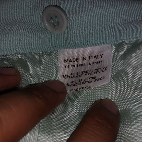 United Colors of Benetton Light Blue Wrap Skirt, Italian, Size IT 46/ US 10 - Picture 5 of 11